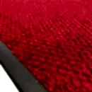 Bordo zeminli sarı logolu paspas P4932
