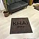 Kahverengi zeminli siyah logolu paspas P7432