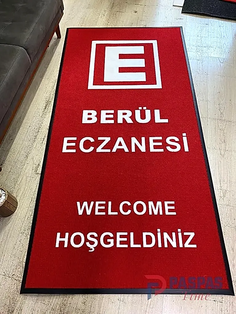 Eczanelere Özel Logolu Paspas